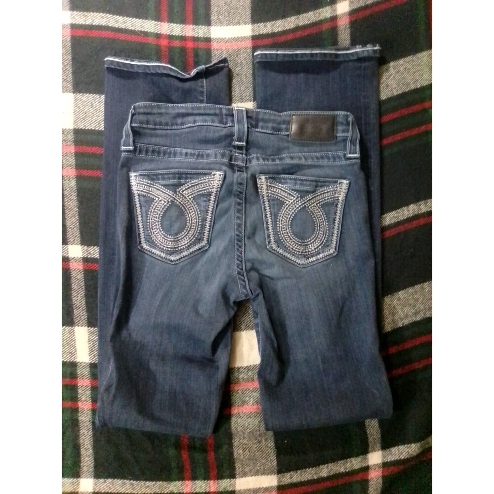 Big Star Women's Maddie Boot Denim Jeans Size 26 Embroidered Factory - Picture 2 of 5